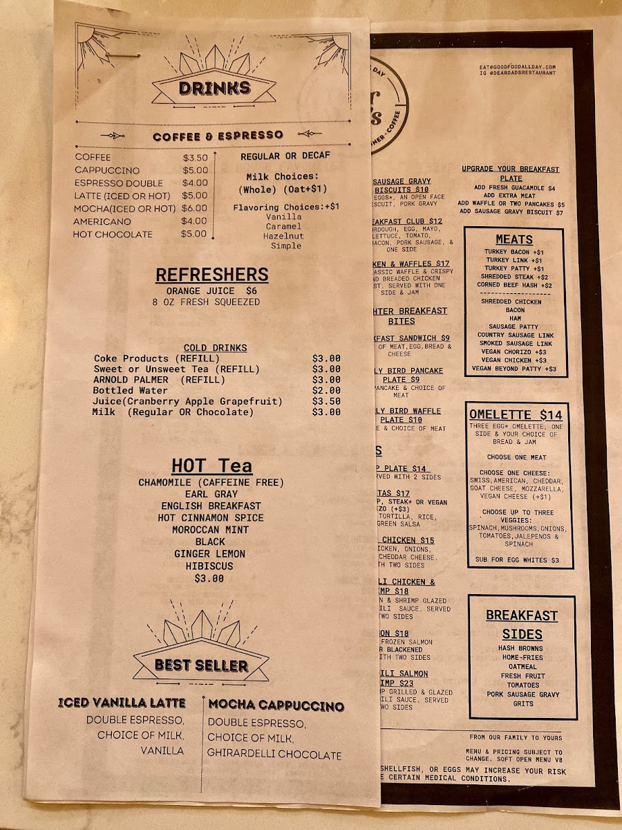 Dear Dad's Restaurant Menu - Image 5