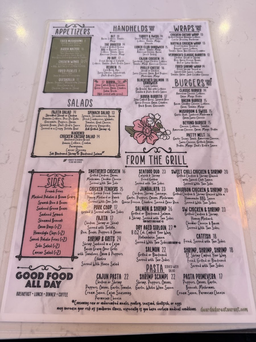 Dear Dad's Restaurant Menu - Image 6